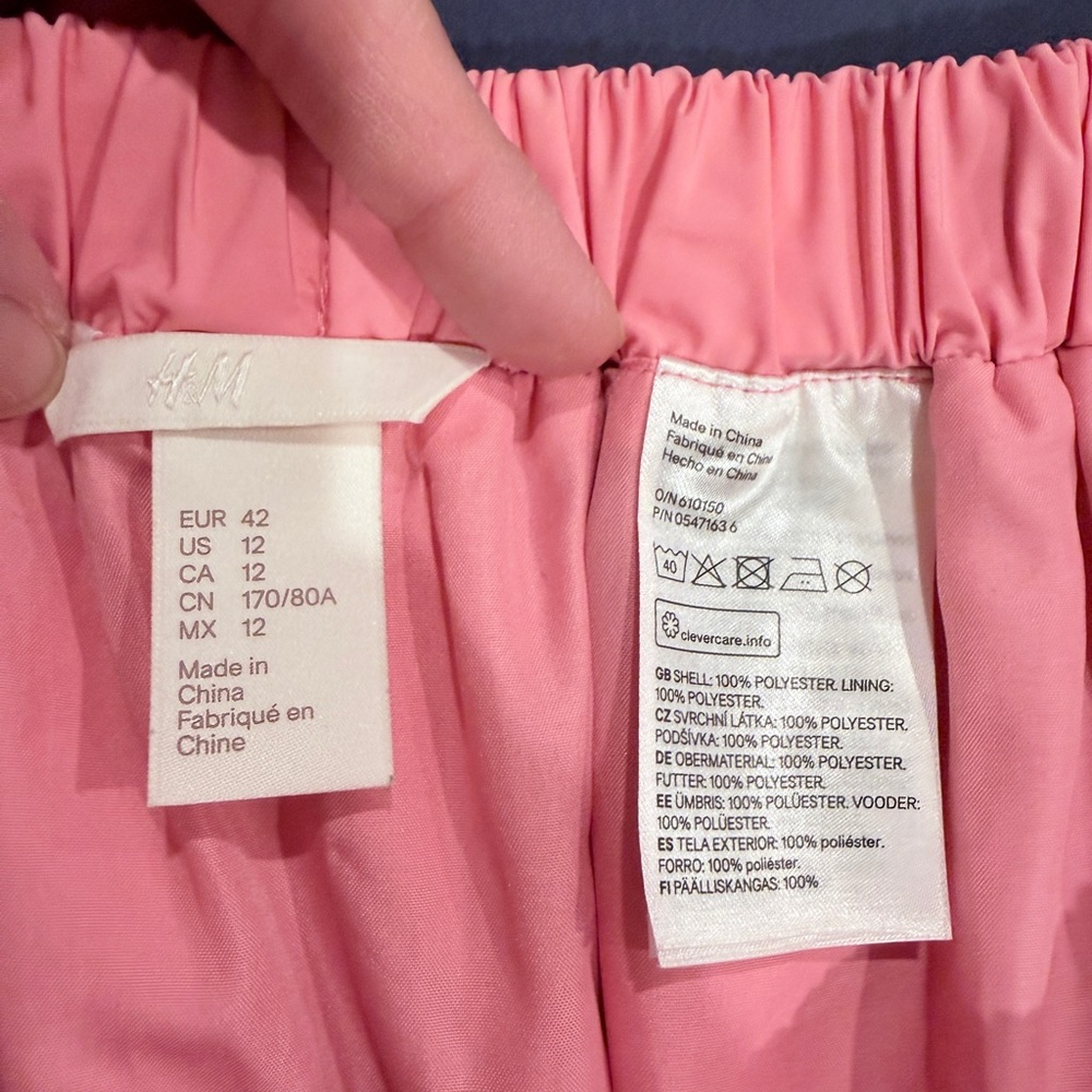 H&M A-Line Dusty Pink Mini Skirt - Picture 6 of 9